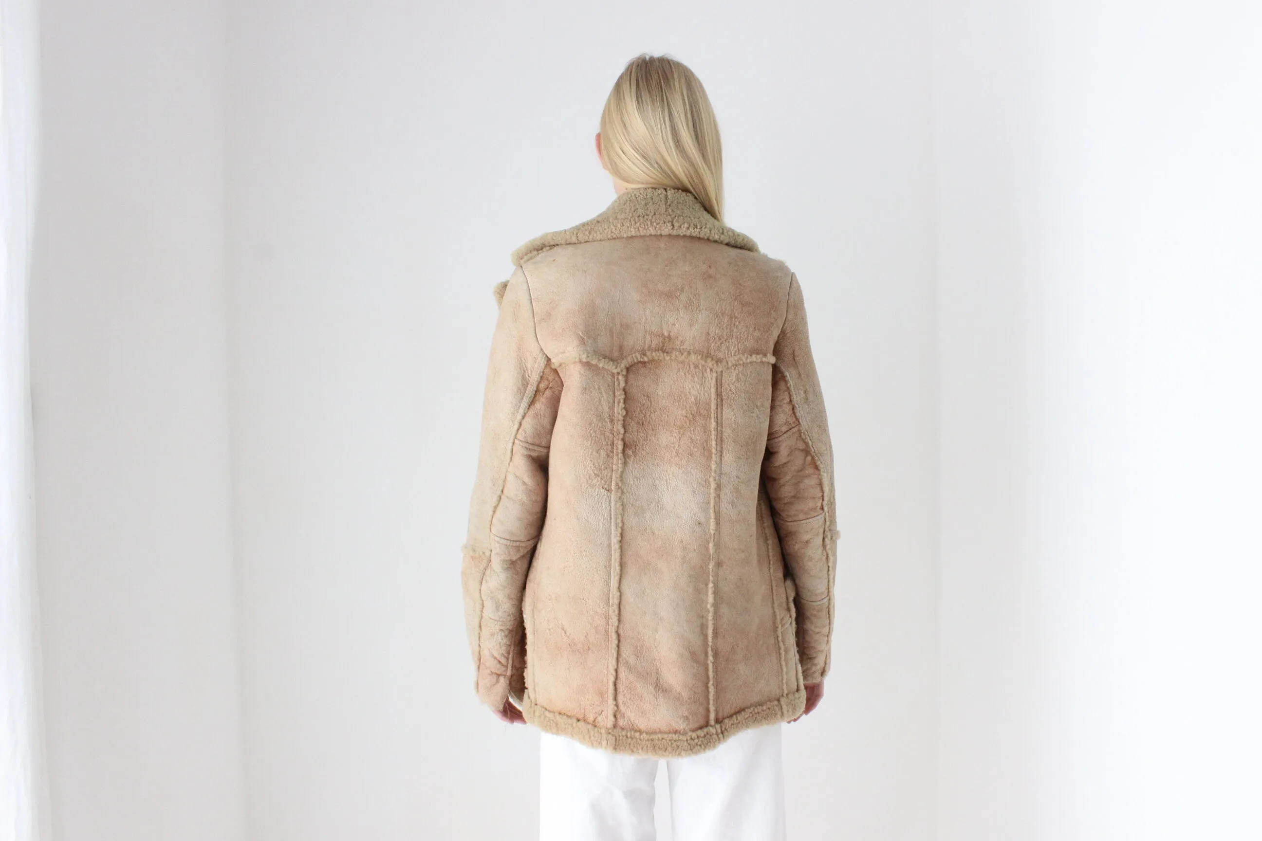 1970s Genuine Australian Shearling Sheepskin Jacket