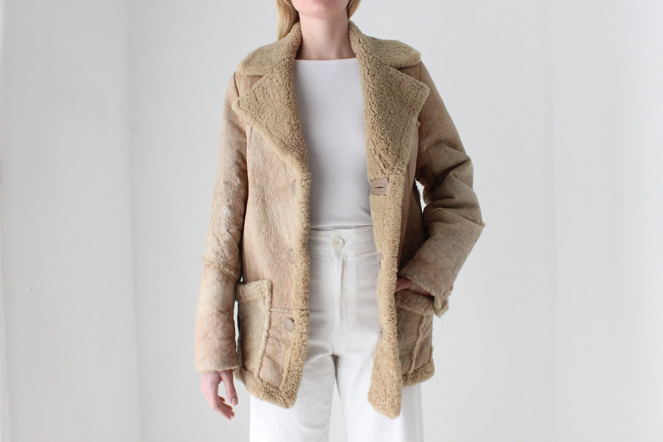 1970s Genuine Australian Shearling Sheepskin Jacket