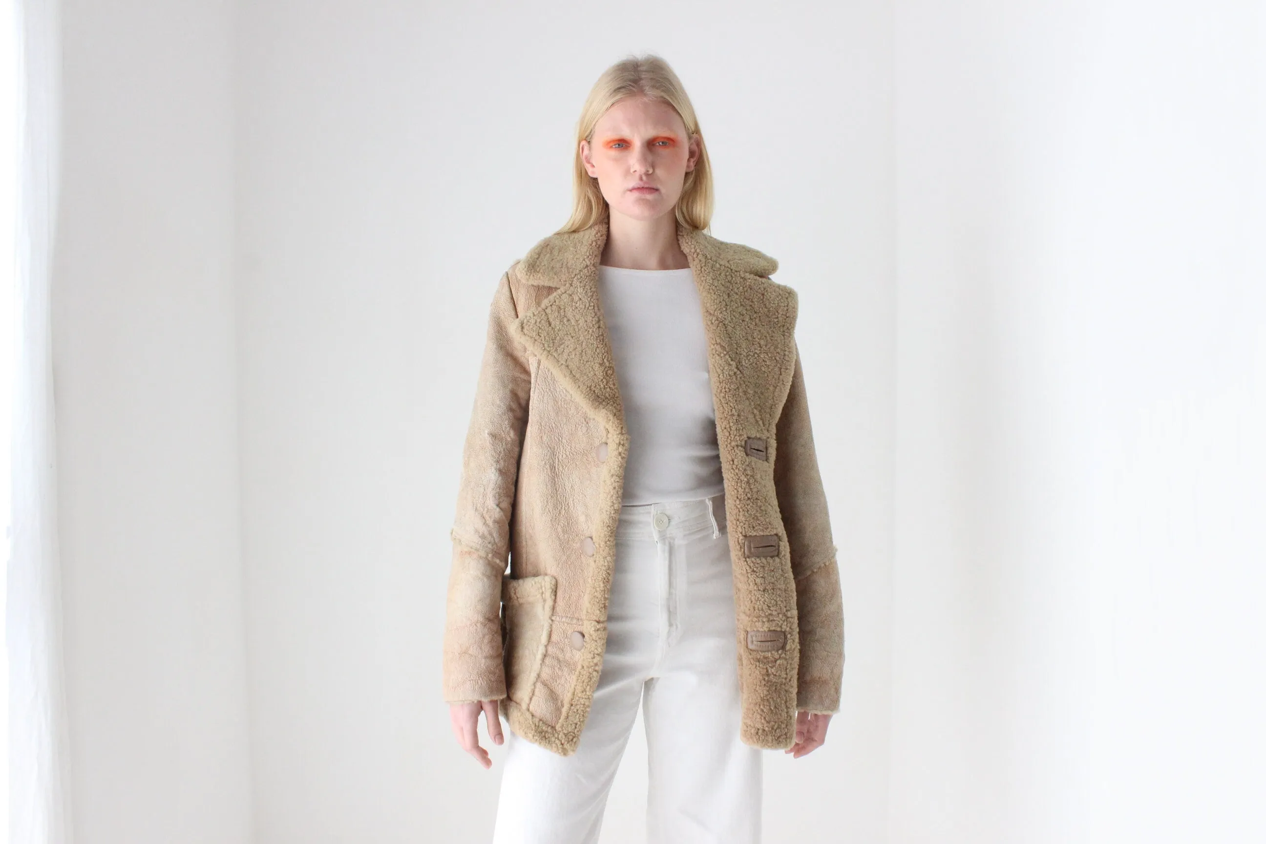 1970s Genuine Australian Shearling Sheepskin Jacket