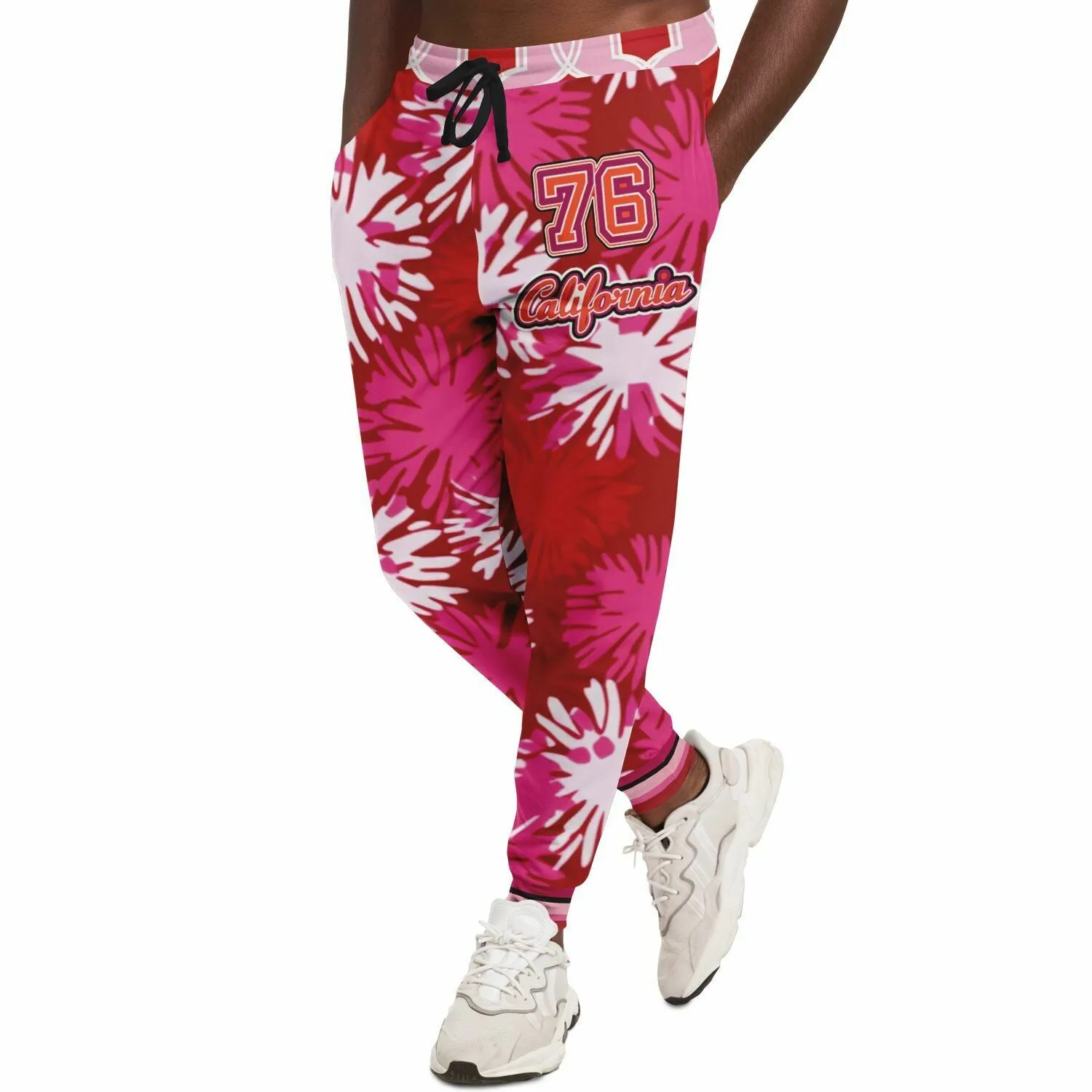 1976 California Pink Carnation Explosion Eco-Poly Unisex Joggers