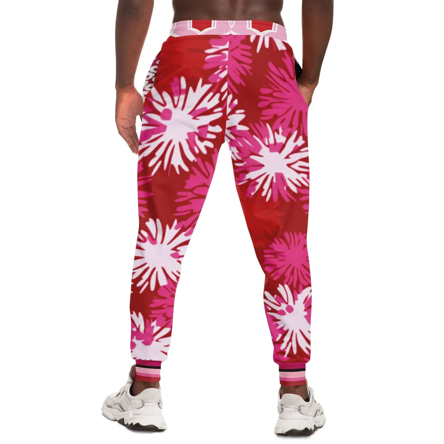 1976 California Pink Carnation Explosion Eco-Poly Unisex Joggers