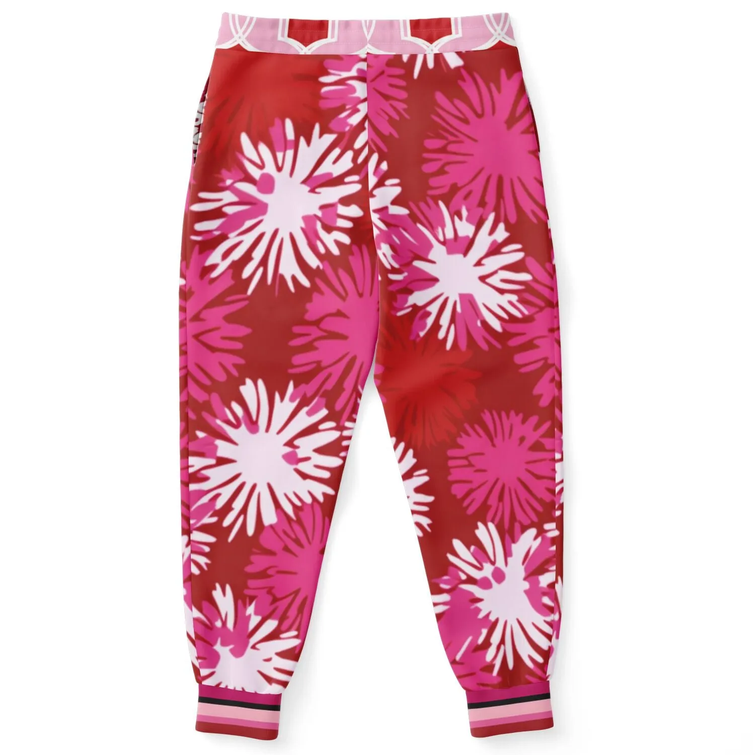 1976 California Pink Carnation Explosion Eco-Poly Unisex Joggers