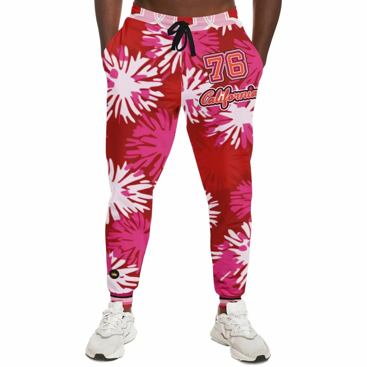 1976 California Pink Carnation Explosion Eco-Poly Unisex Joggers