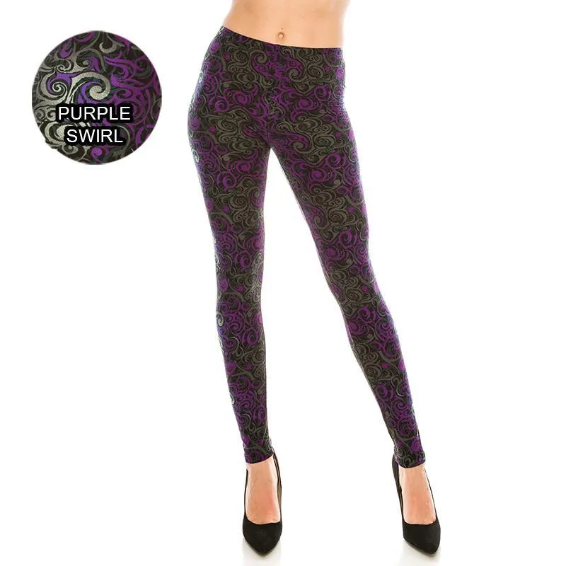 Abstract & Tribal Patterned Ultra Soft Leggings (Regular/Plus Size)