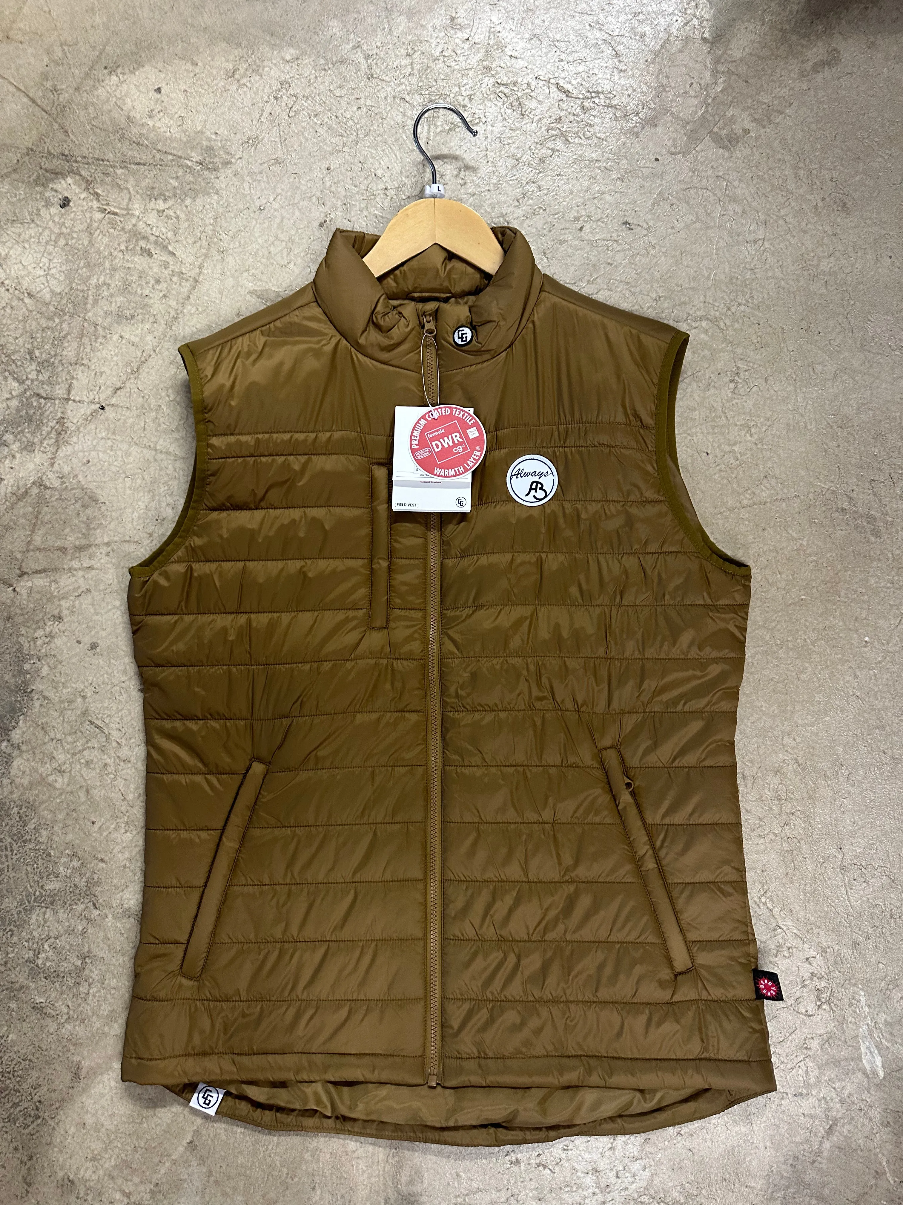 Always Boardshop Field Vest Coyote Brown Small