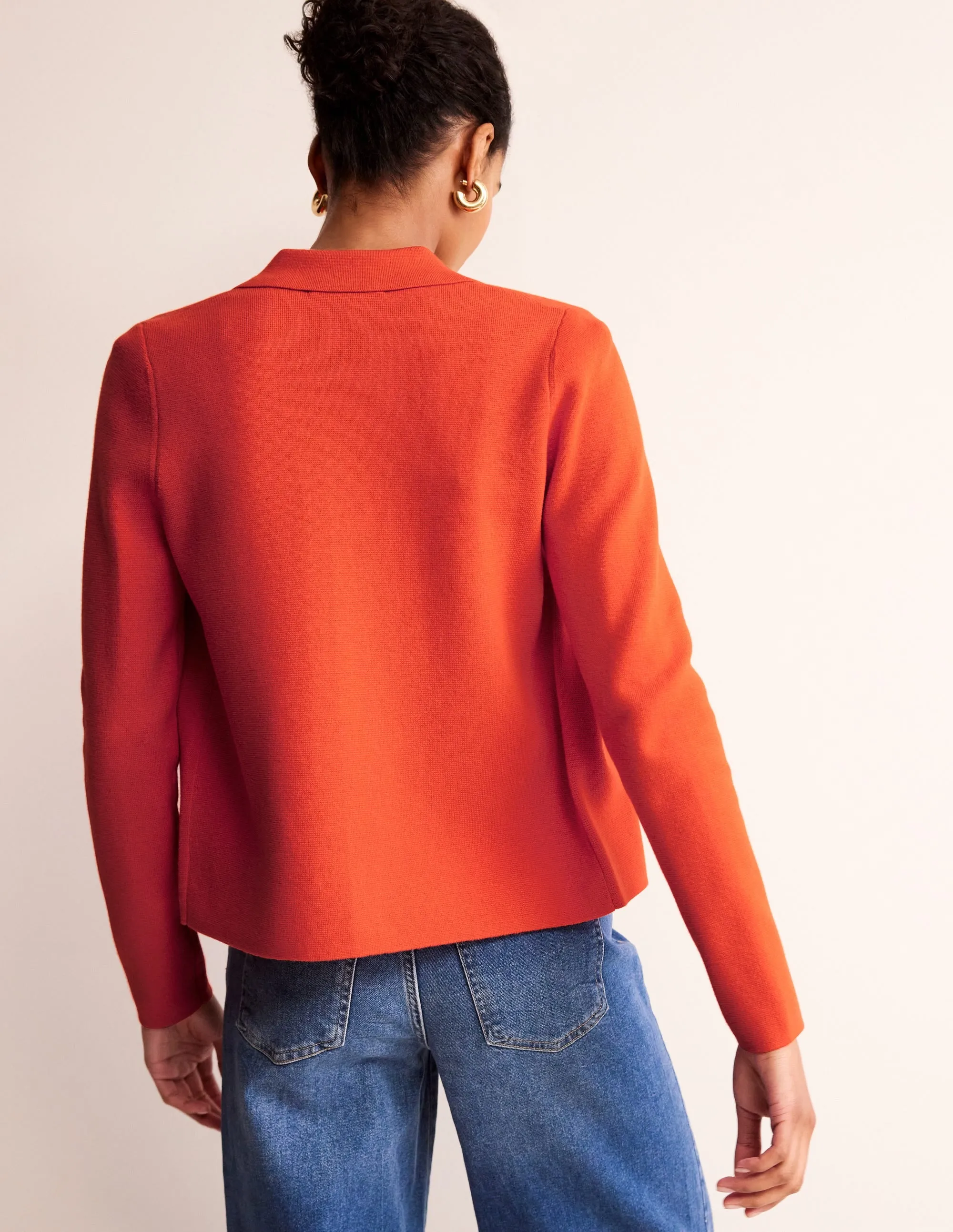 Astrid Knitted Shirt-Gladioli Orange