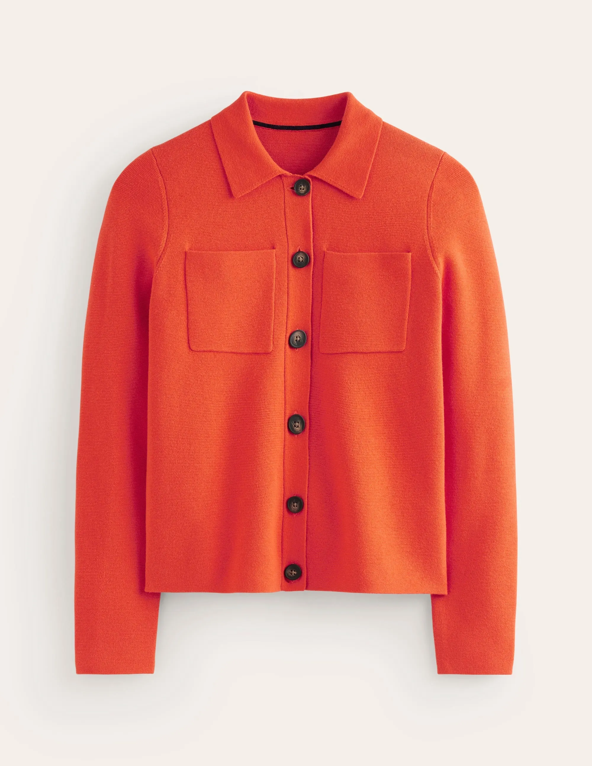 Astrid Knitted Shirt-Gladioli Orange