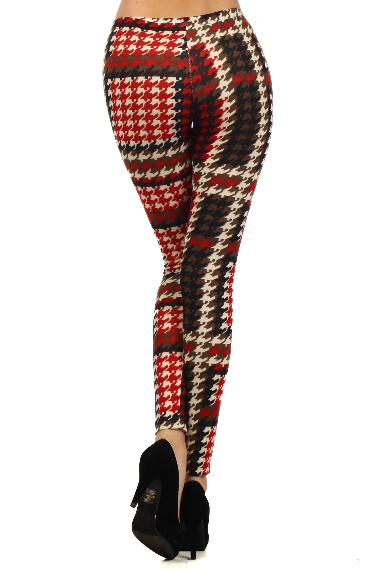 Autumn Printed Houndstooth Leggings