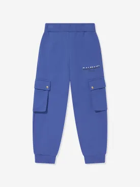 Balmain Boys Cargo Joggers in Blue