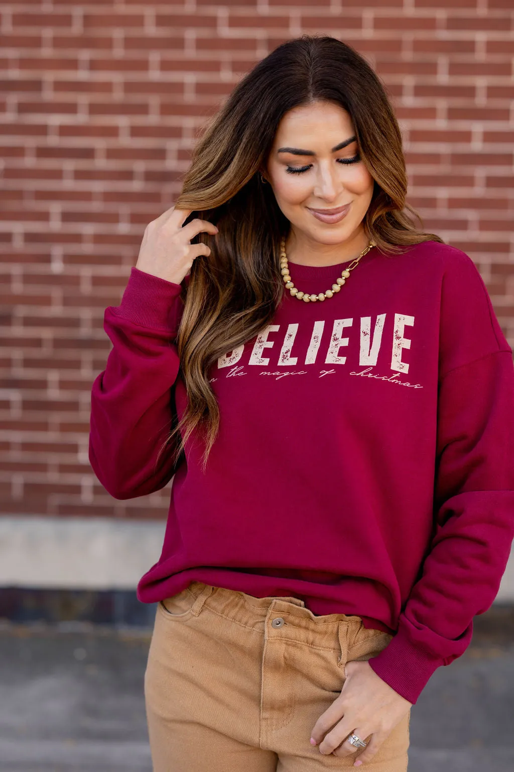 Believe In The Magic Of Christmas Graphic Crewneck