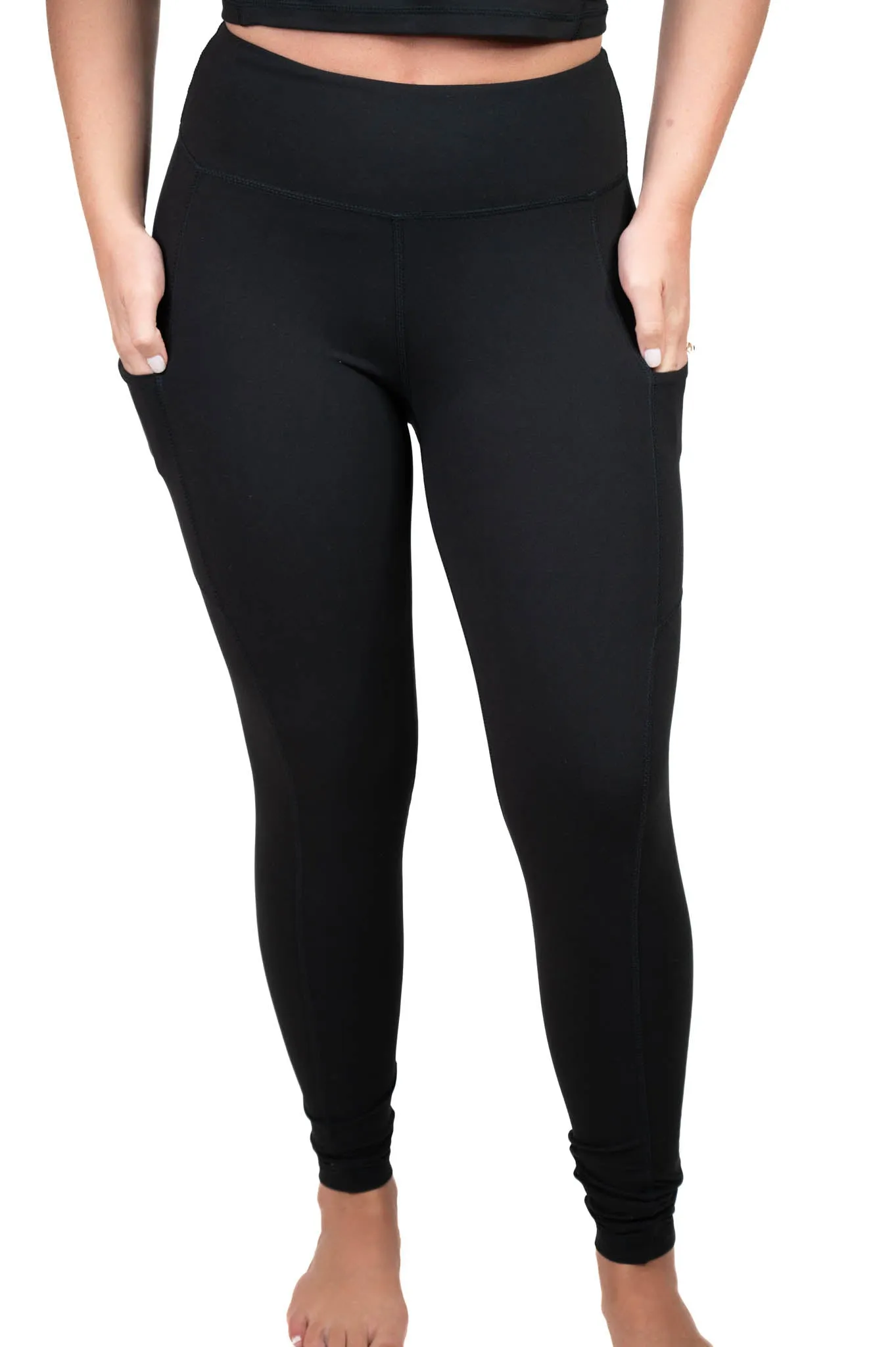 Black Butter Soft Leggings W/Pockets