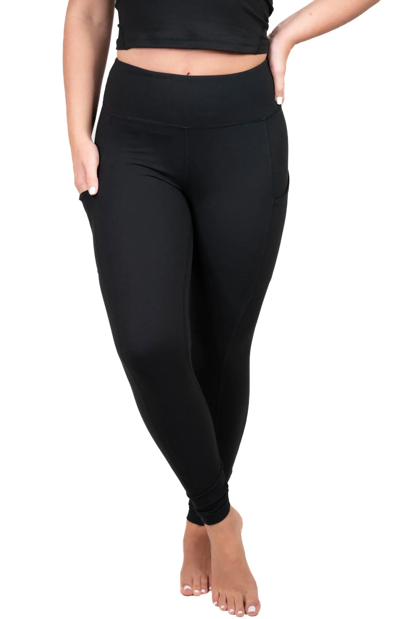 Black Butter Soft Leggings W/Pockets