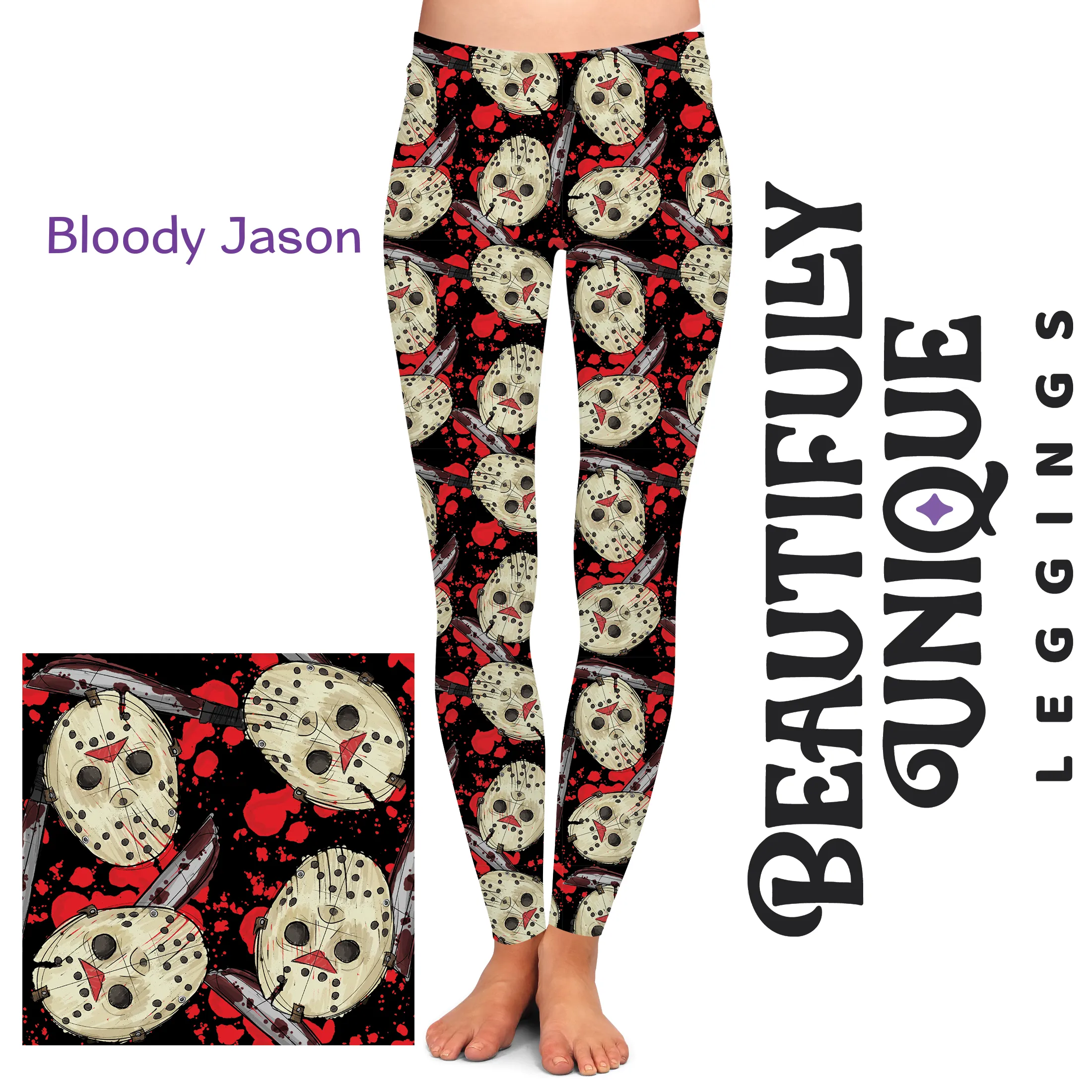 Bloody Jason (Semi-Exclusive) - High-quality Handcrafted Vibrant Leggings