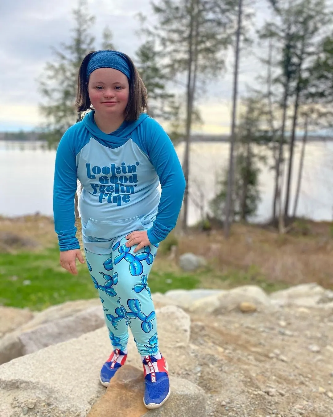 Blue Balloon Dogs - High-quality Handcrafted Vibrant Leggings