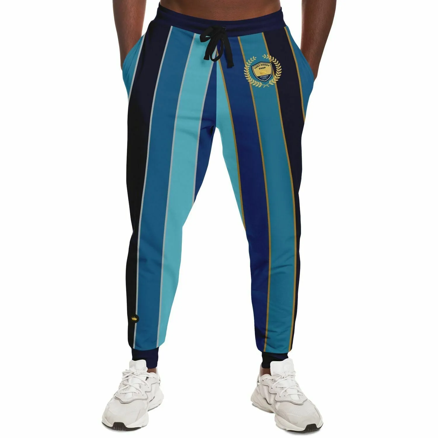 Blue Mood Rugby Stripe Eco-Poly Unisex Joggers