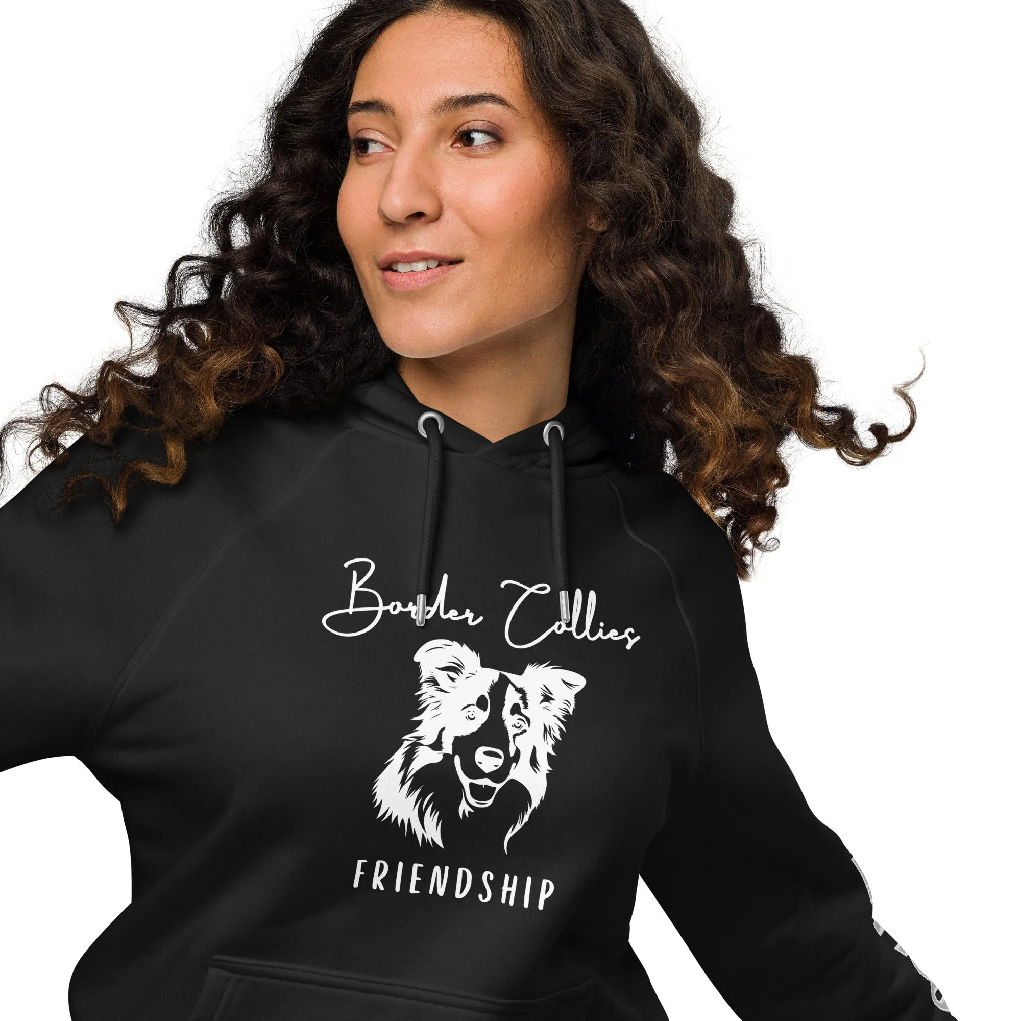 Border Collie Parents, Unisex eco raglan hoodie