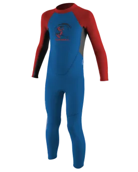 Boys Reactor-2 2mm Back Zip Wetsuit in Ocean, Graphite & Red