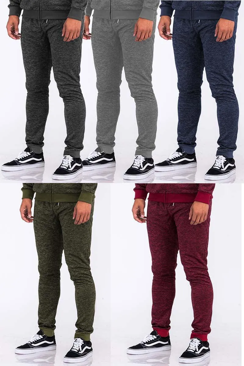 Burgundy Marbled Light Weight Active Joggers