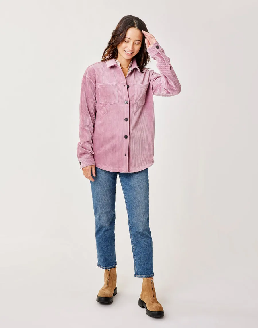 Carve Designs Hudson Stretch Cord L/S Shirt-Orchid