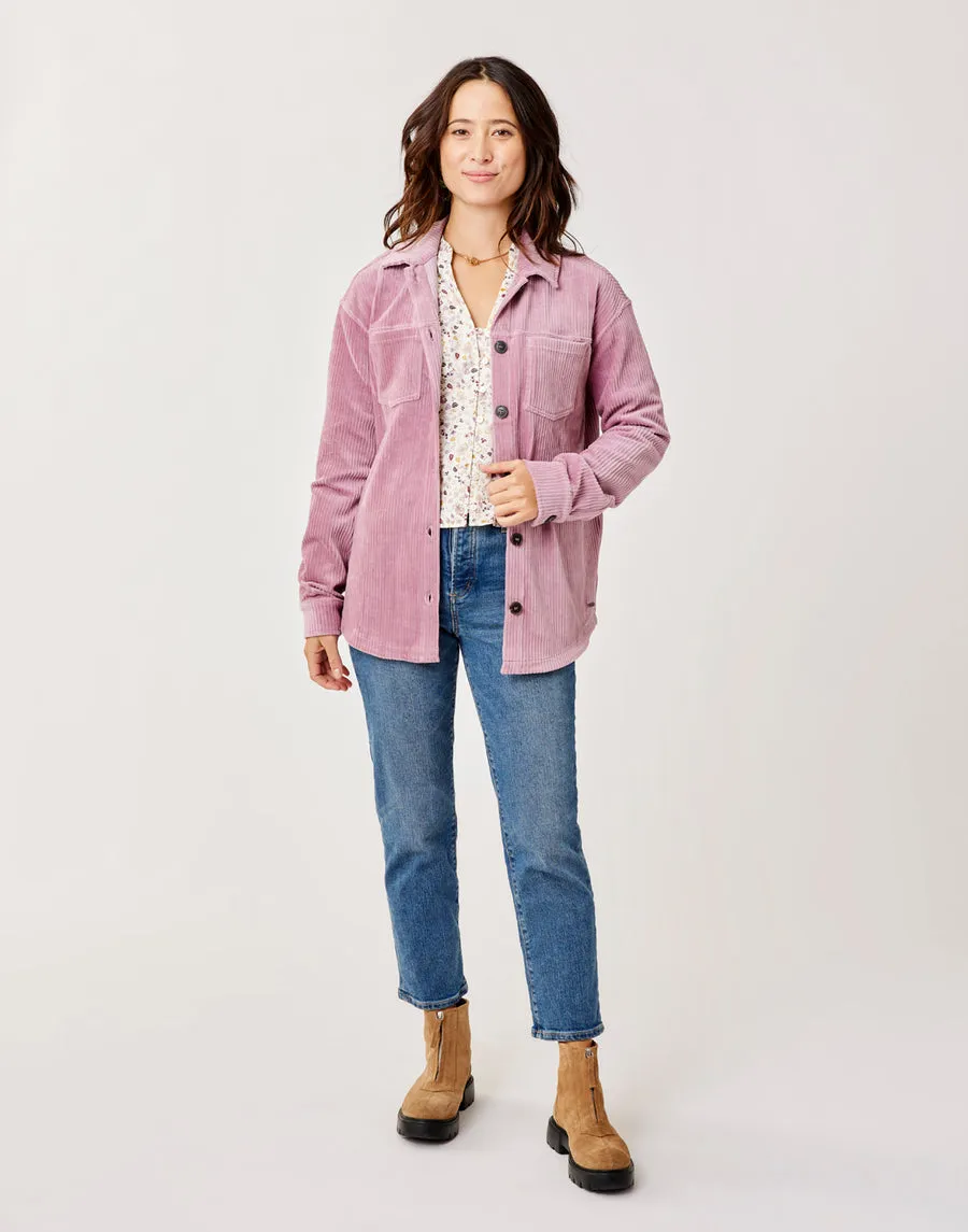 Carve Designs Hudson Stretch Cord L/S Shirt-Orchid