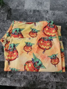 *Charlies Project Baby Yoda Pumpkin Legging