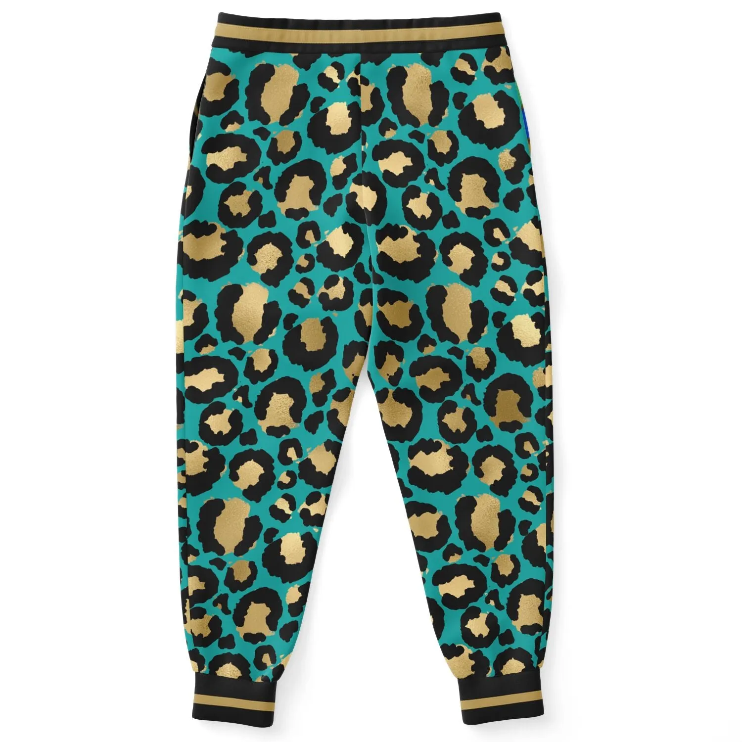 Cheetah in Green Eco-Poly Unisex Joggers