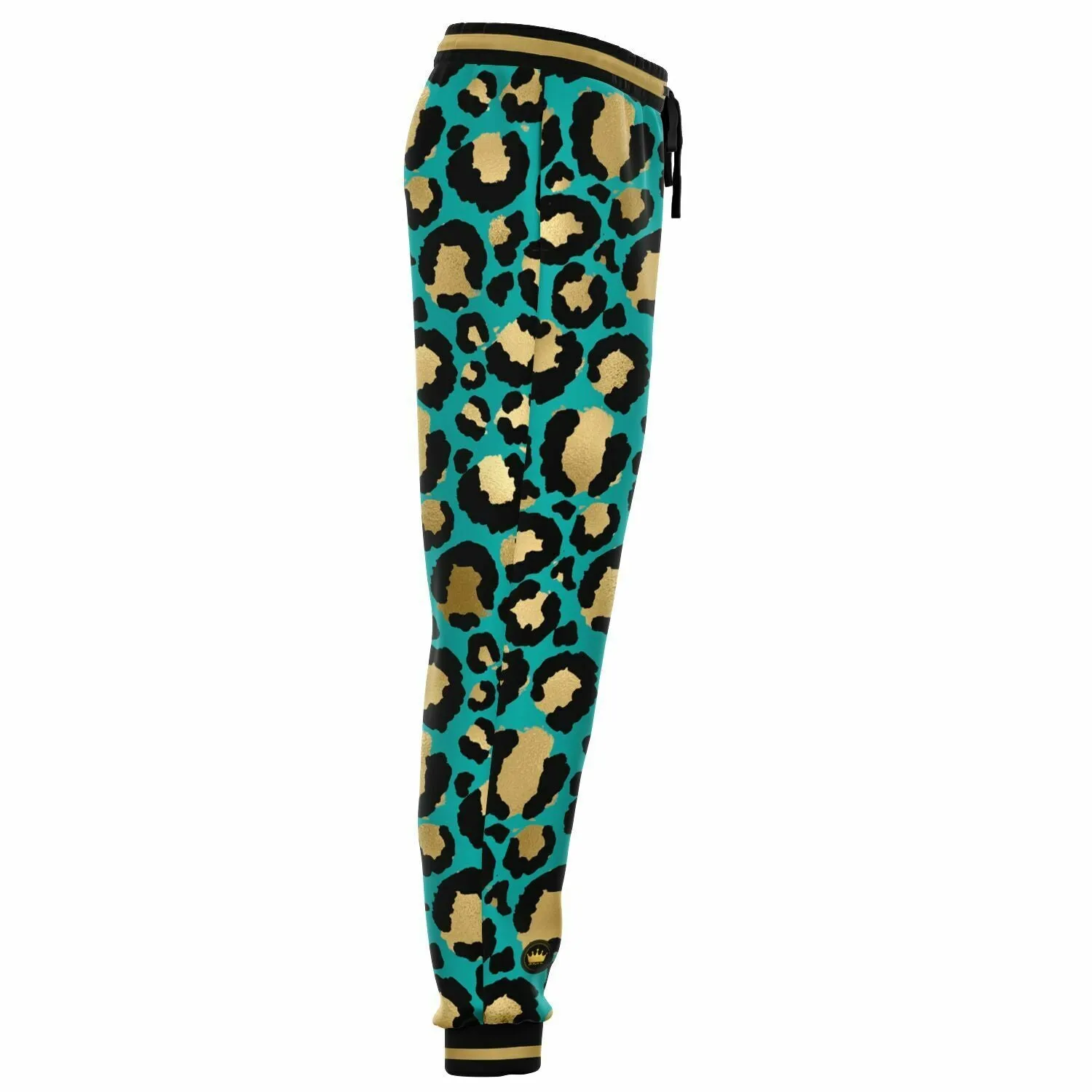 Cheetah in Green Eco-Poly Unisex Joggers