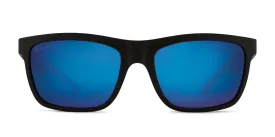 Clarke Polarized Sunglasses - Matte Black / Ultra Grey 12 Pacific Blue Mirror