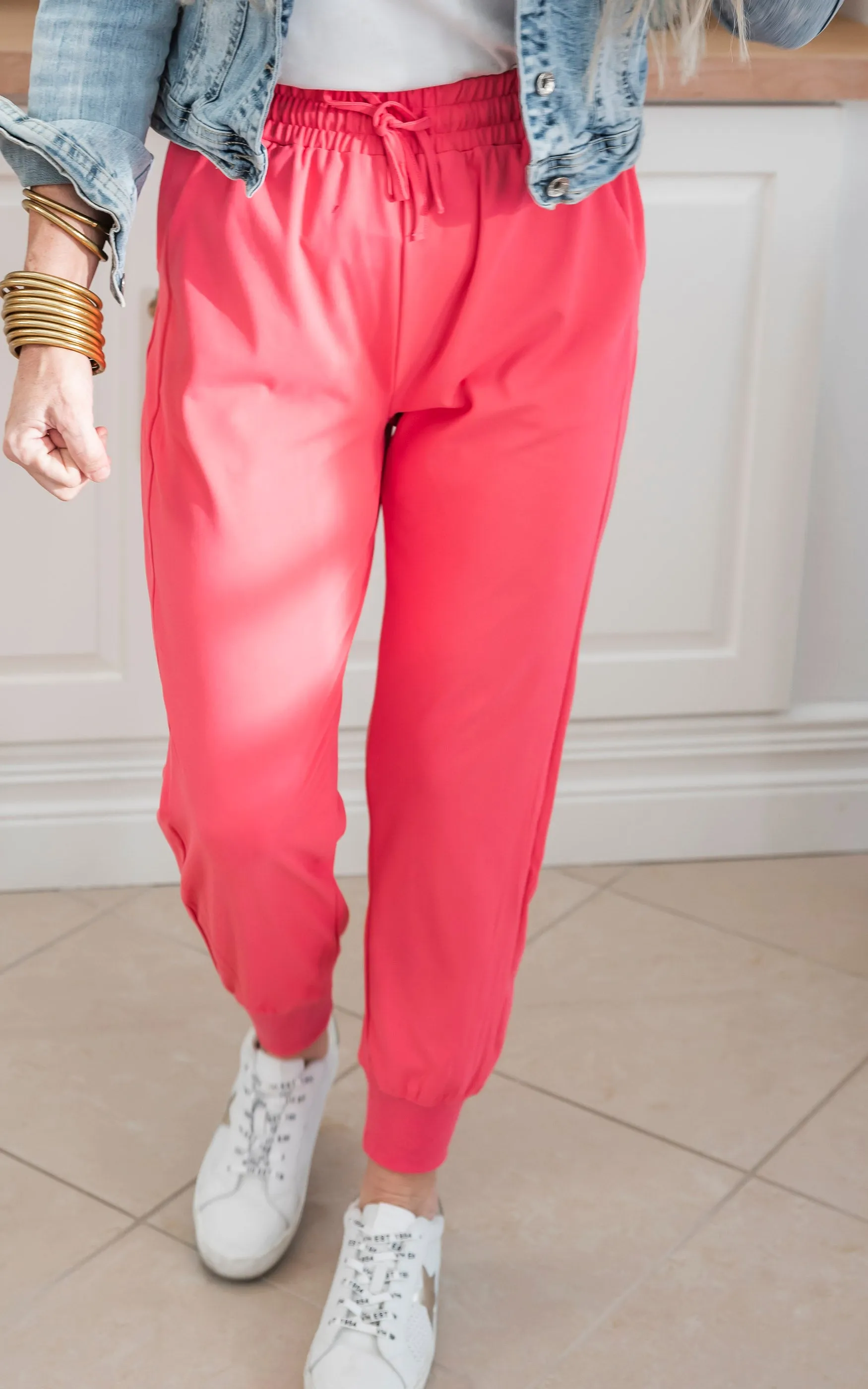 Coral Everyday Joggers by Salty Wave*