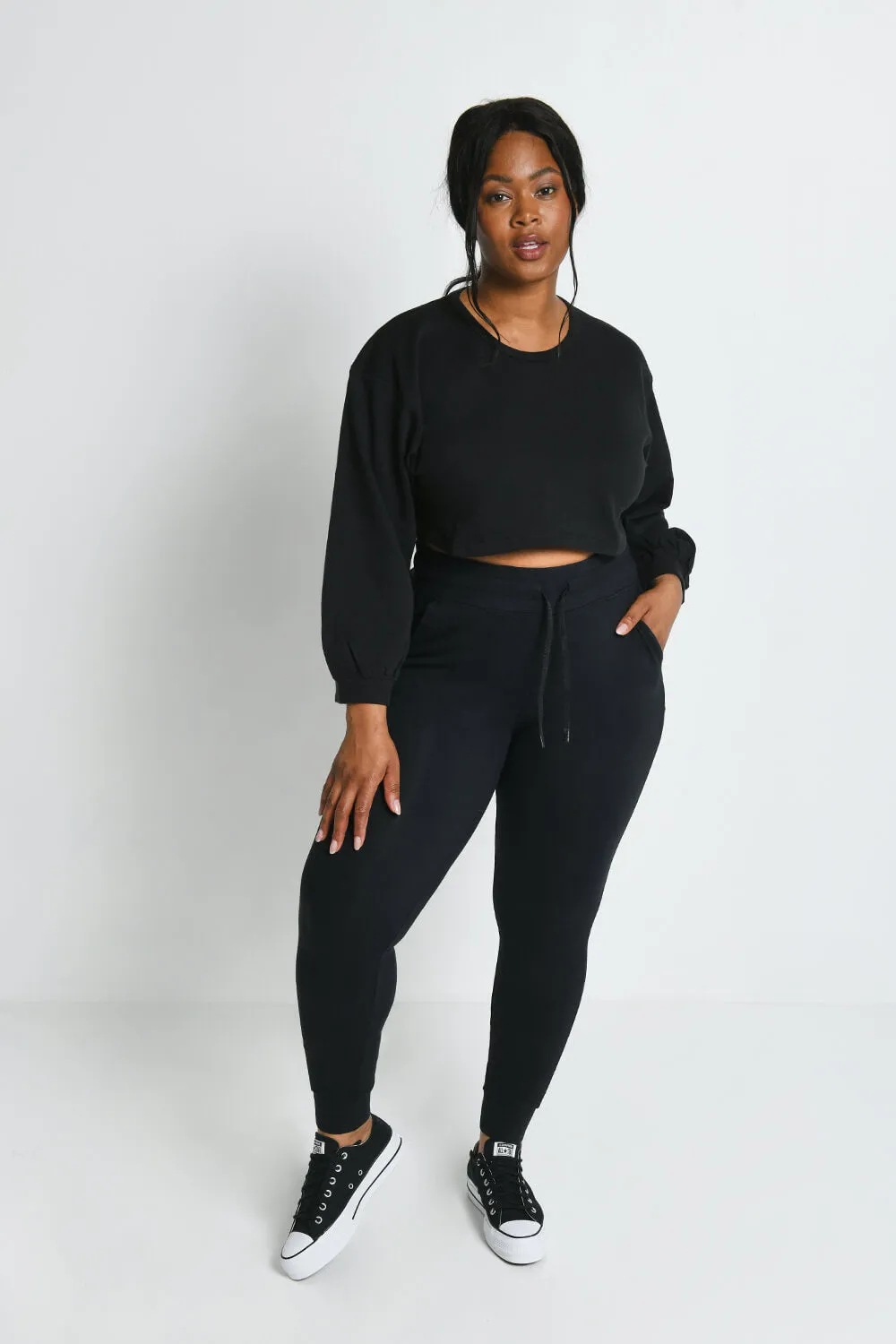 Curve Recharge High Waisted Joggers - Black