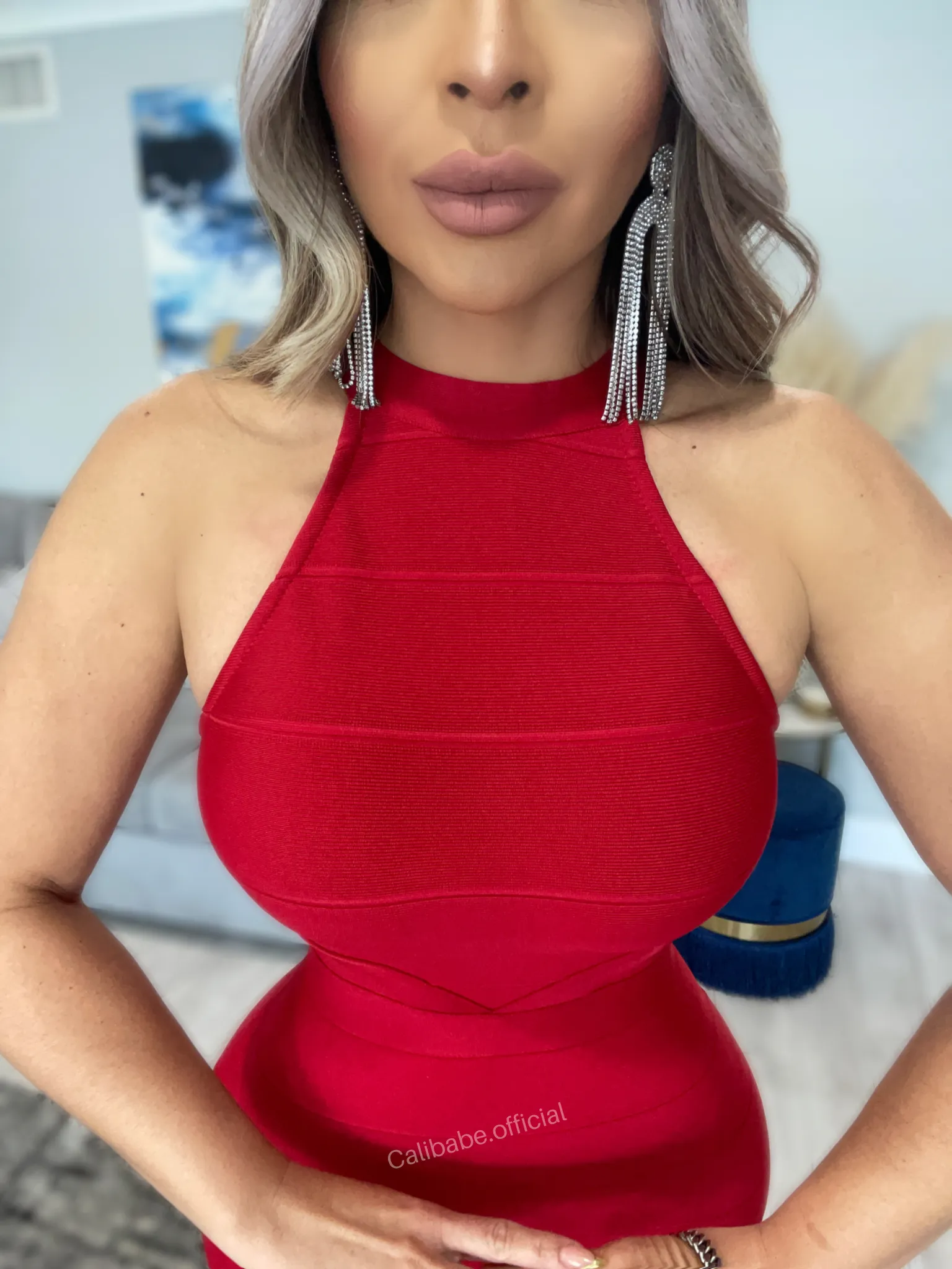 Dakota Bodycon Dress (Red)