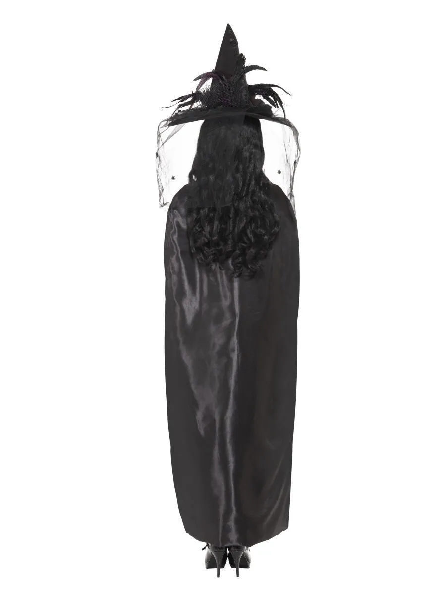 Deluxe Black Witch Cape