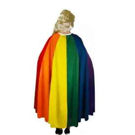 Deluxe Mardi Gras Rainbow Cape