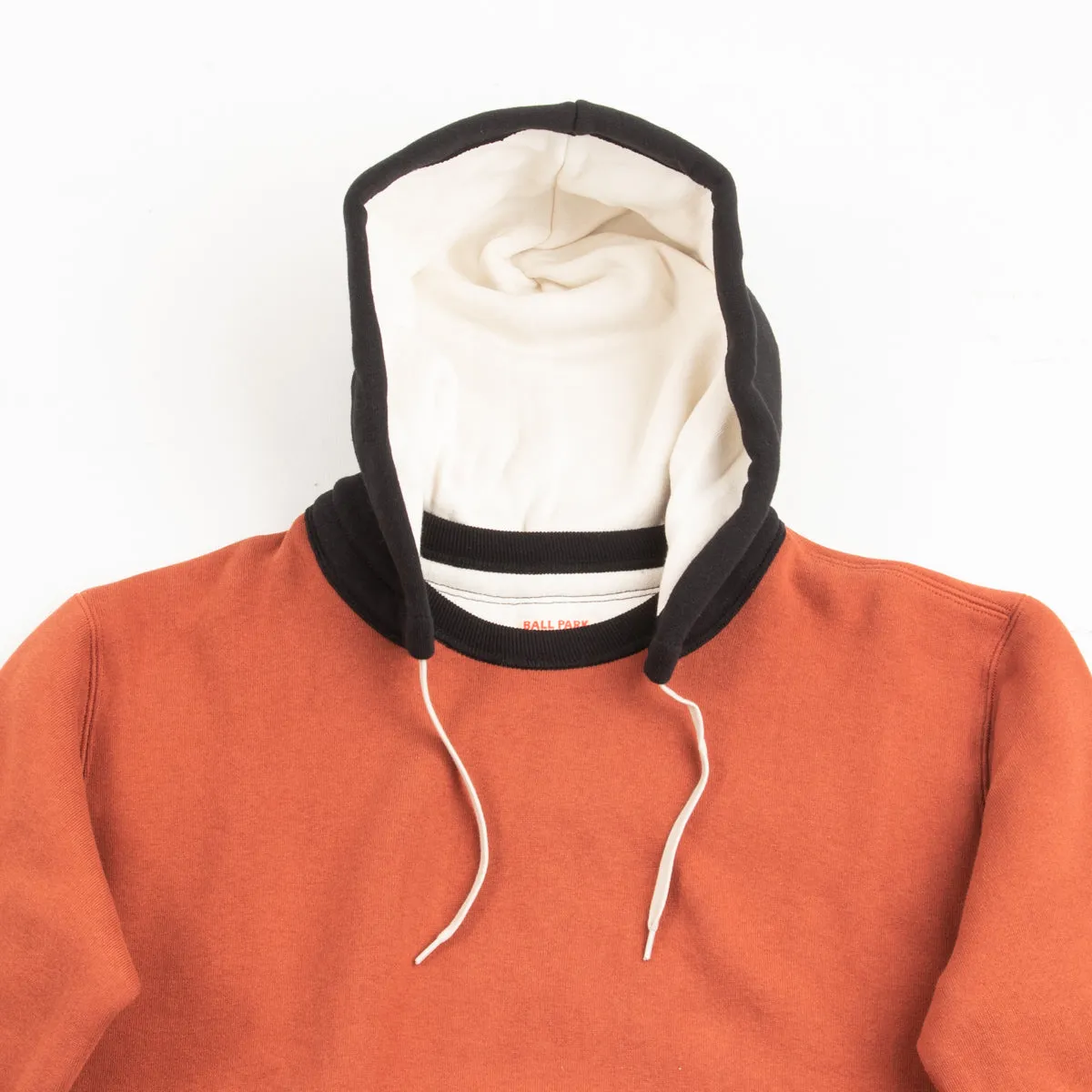 Double Face After-Hooded Sweatshirt - Burgundy/Black