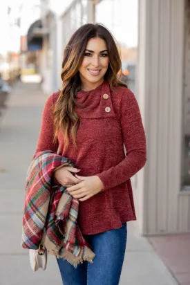 Dual Button Side Sweater