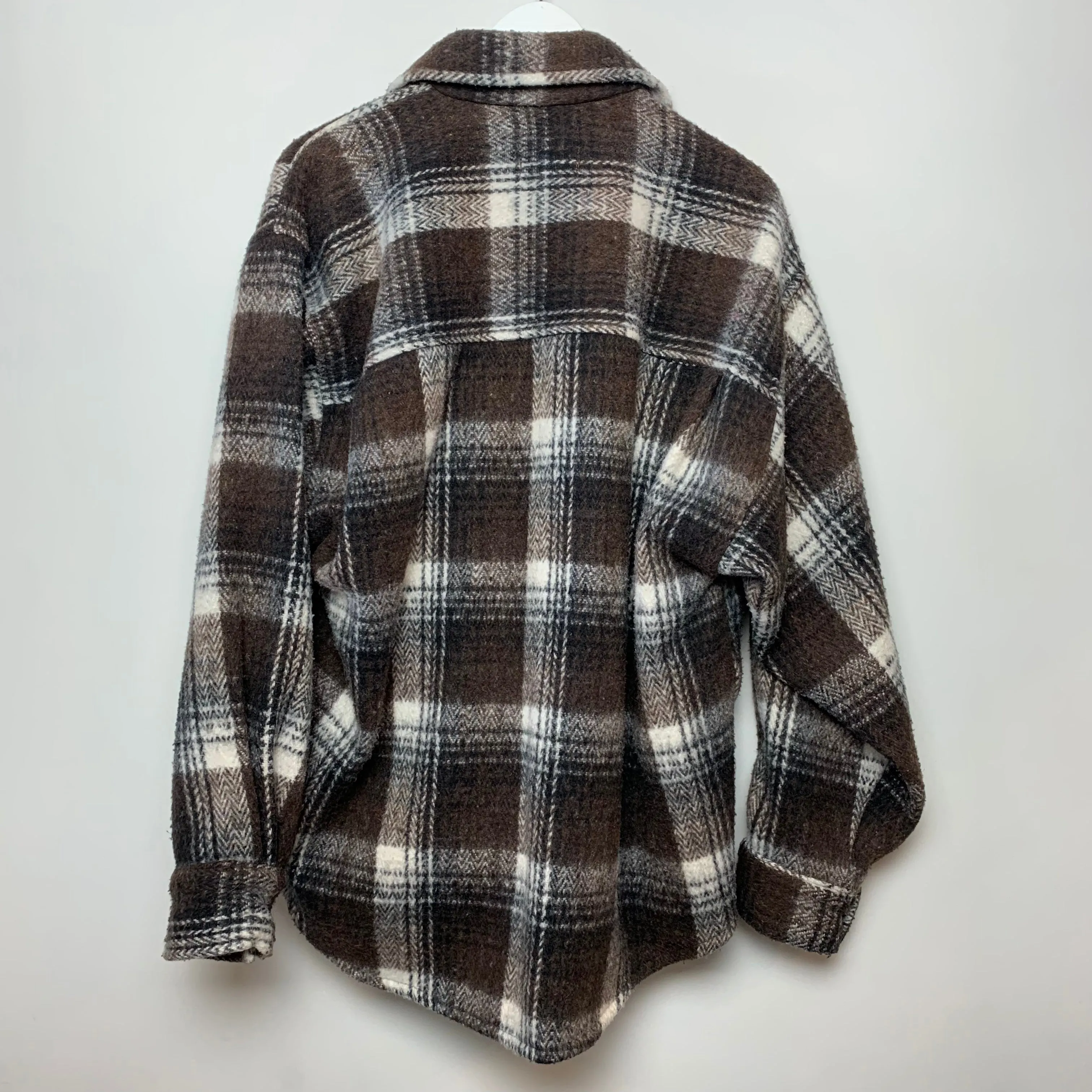 Earth Ragz Plaid Shirt Jacket Shacket Medium