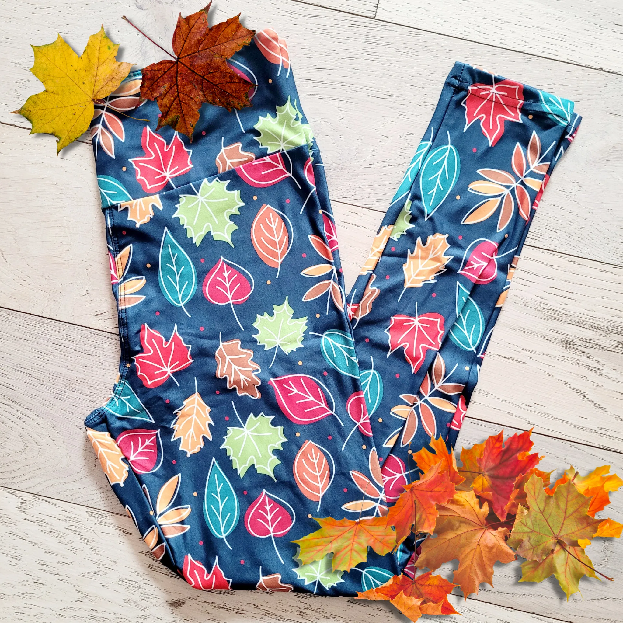 Falling Foliage - High-quality Handcrafted Vibrant Leggings