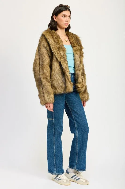 Faux Fur Jacket