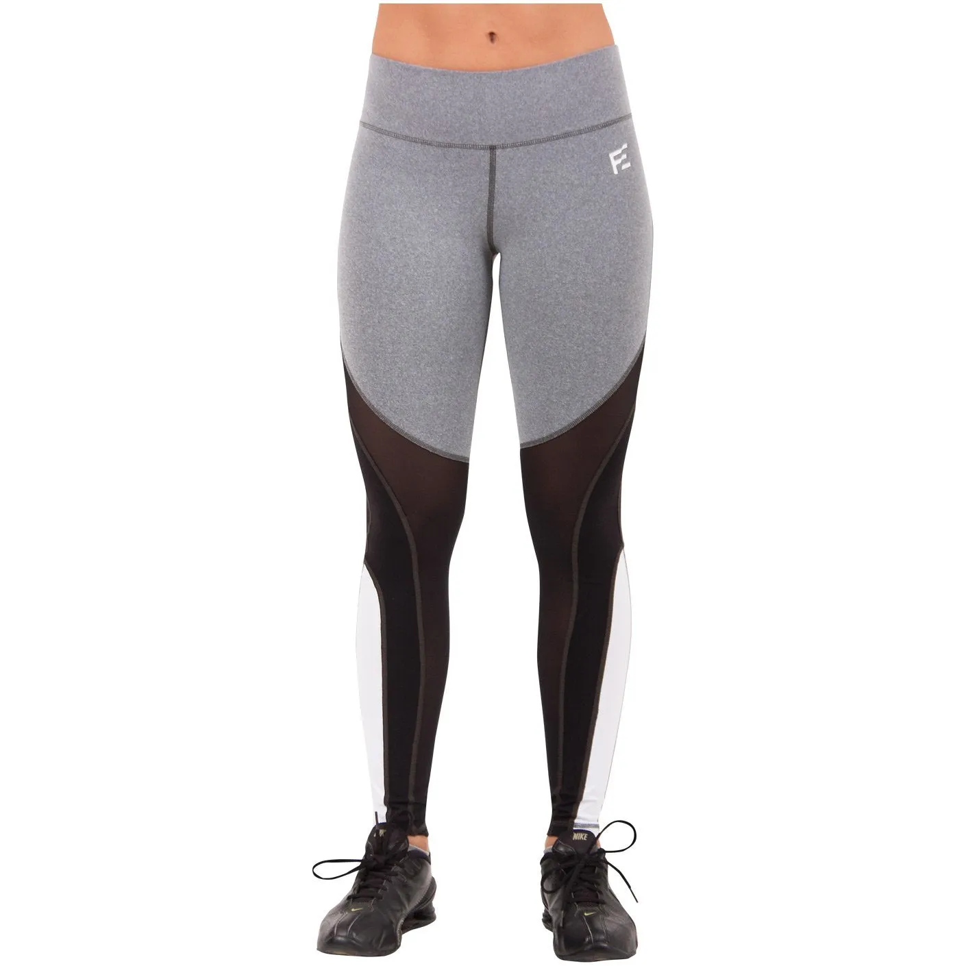 FLEXMEE 946073 Waves Mid Rise Sport Leggings | Supplex 360