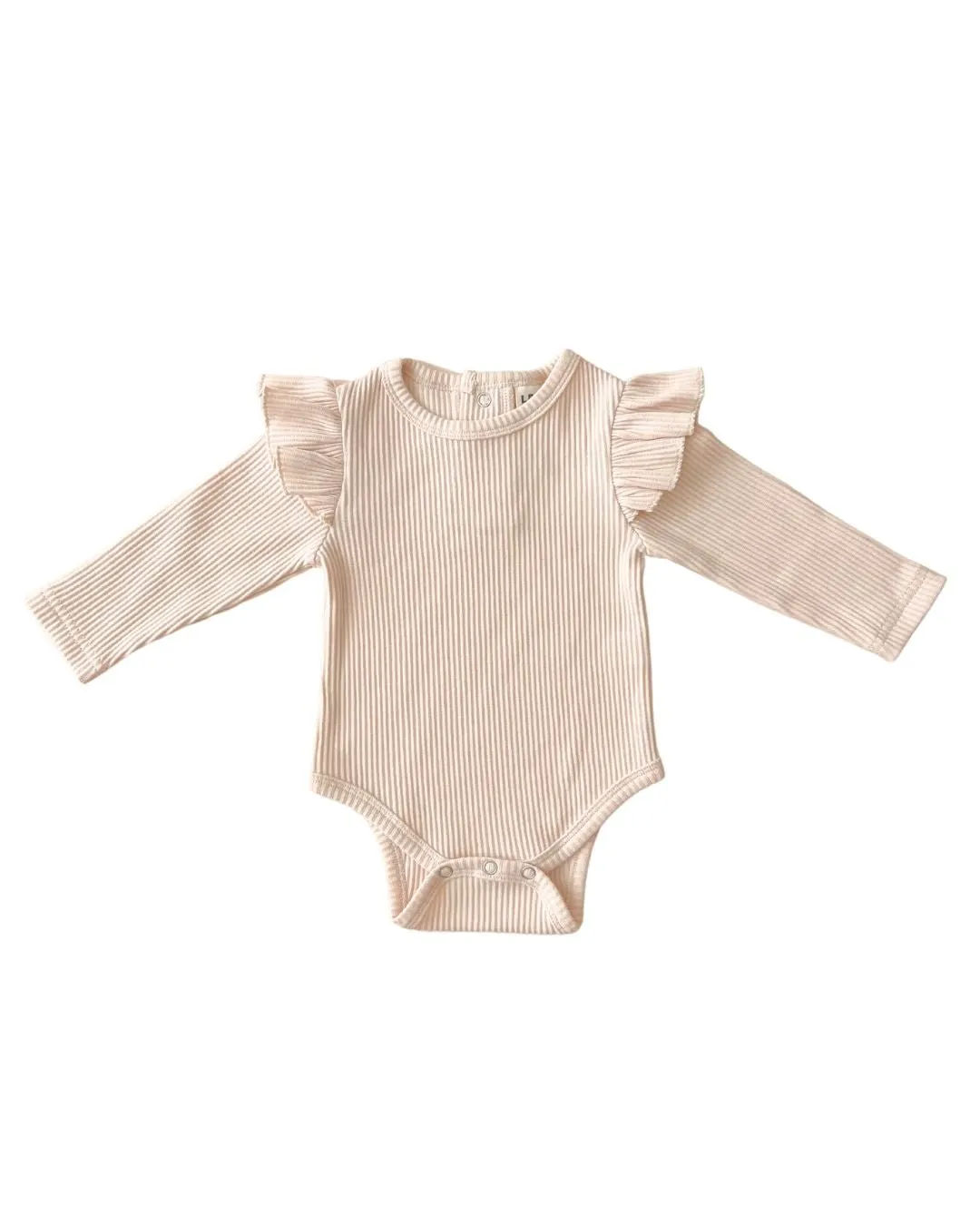 Flutter Sleeve Baby Bodysuit | Vanilla