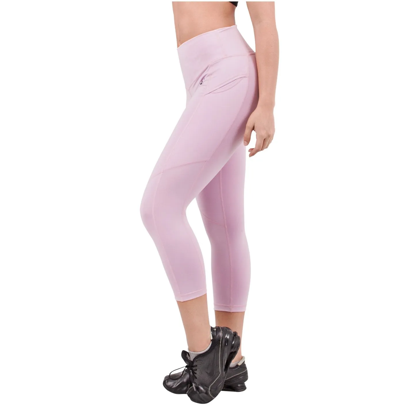 FLX Activewear 944066 Active Tummy Control Capri for Women | Lycra