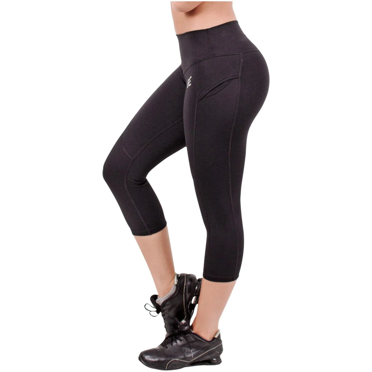 FLX Activewear 944066 Active Tummy Control Capri for Women | Lycra