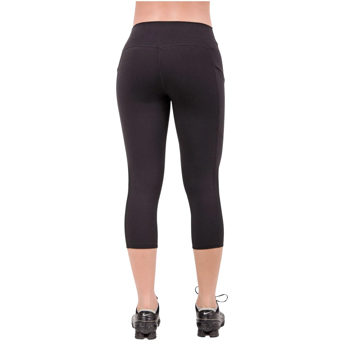 FLX Activewear 944066 Active Tummy Control Capri for Women | Lycra