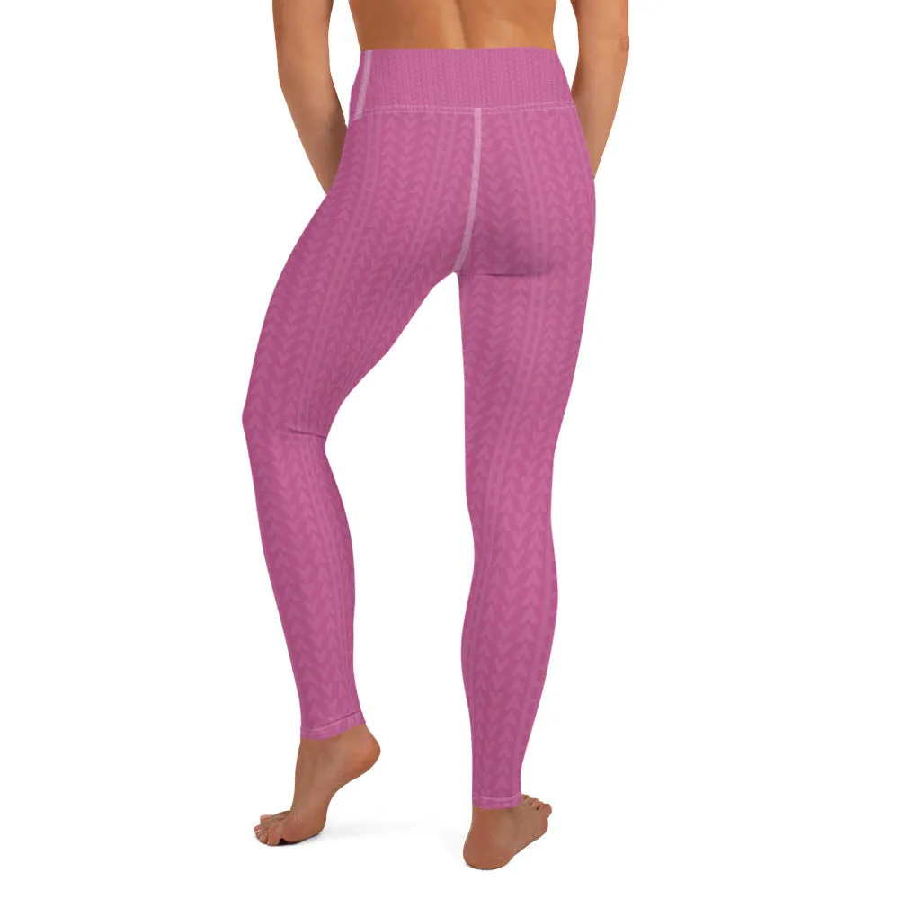 Fuchsia Bloom High Waist Leggings