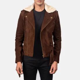 Furton Mocha Suede Biker Jacket