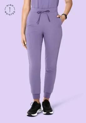 High Waisted Joggers Hyacinth