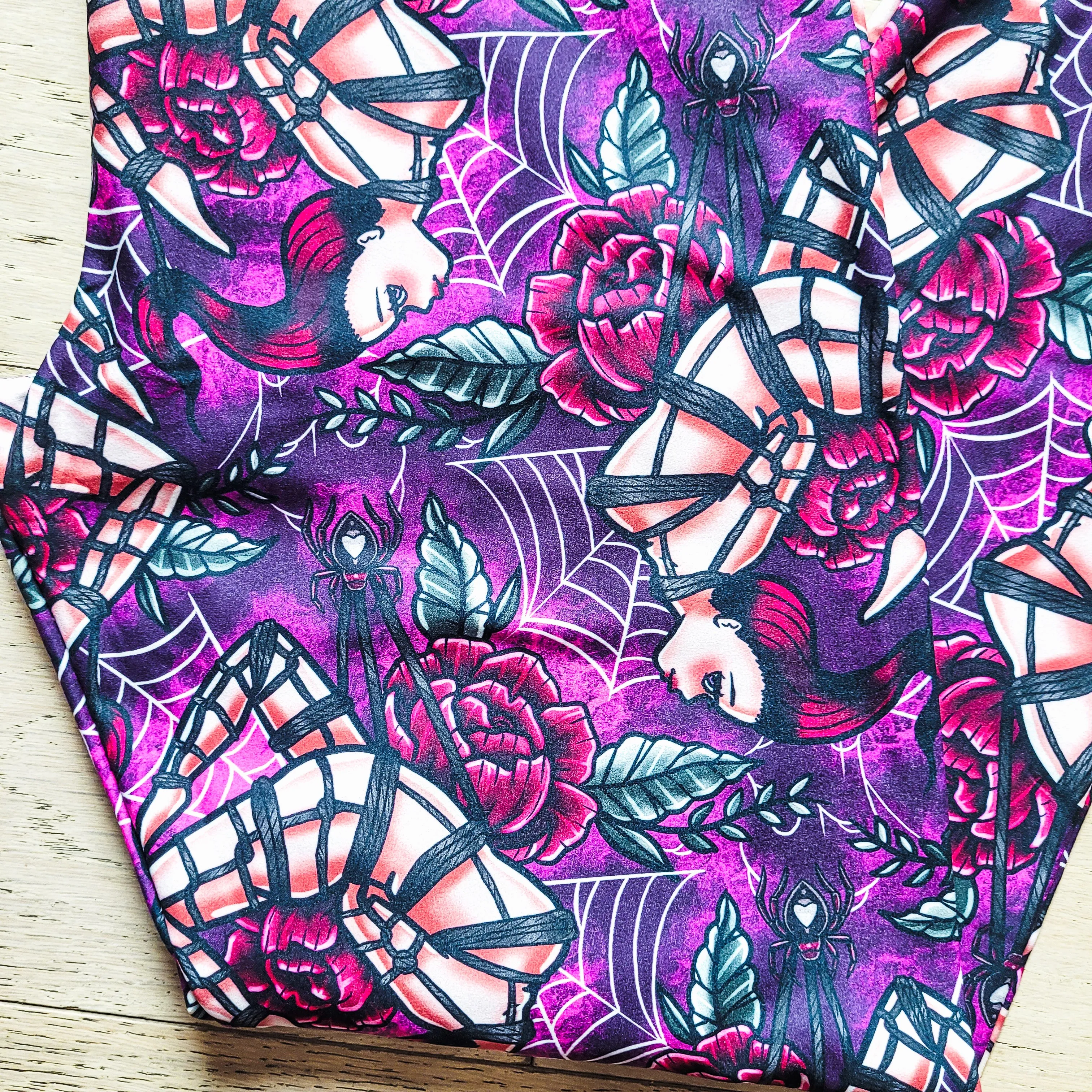 In the Web (Exclusive) - High-quality Handcrafted Vibrant Leggings