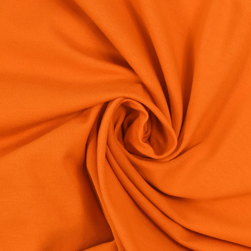 Jersey coton Bio orange