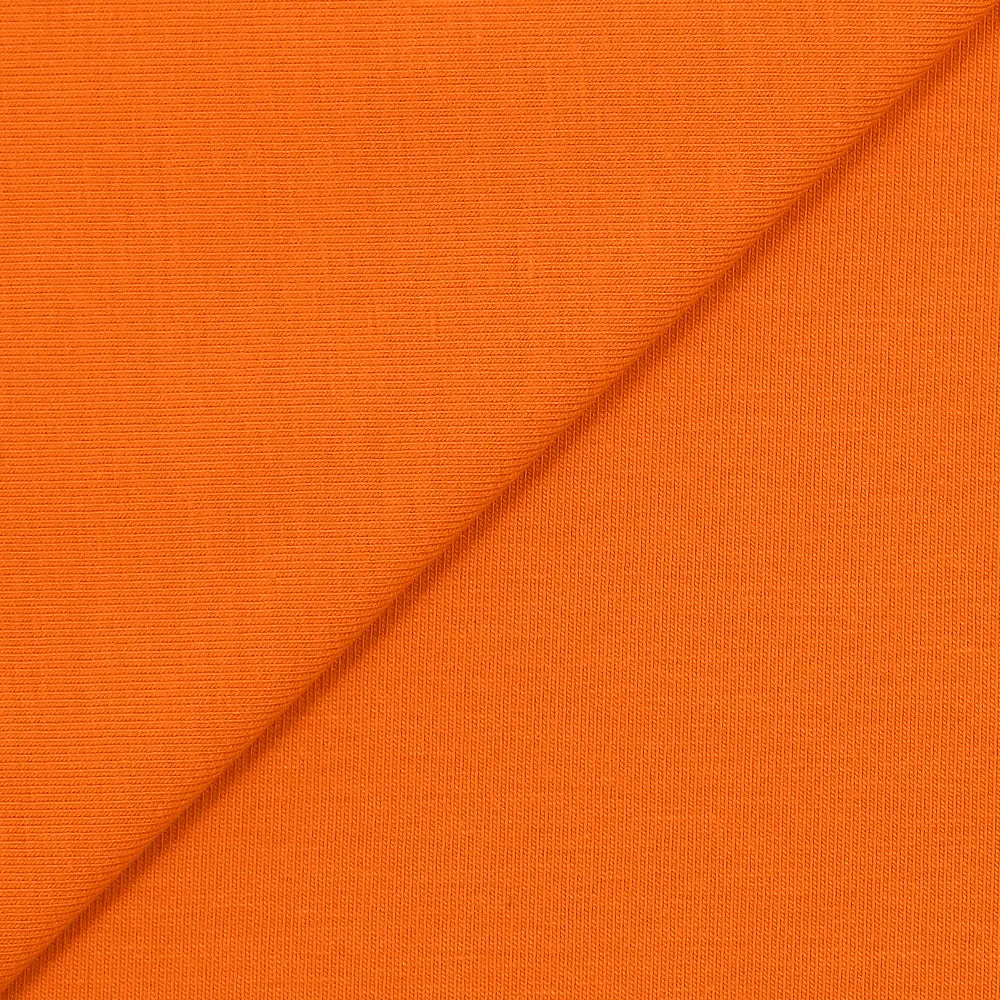 Jersey coton Bio orange