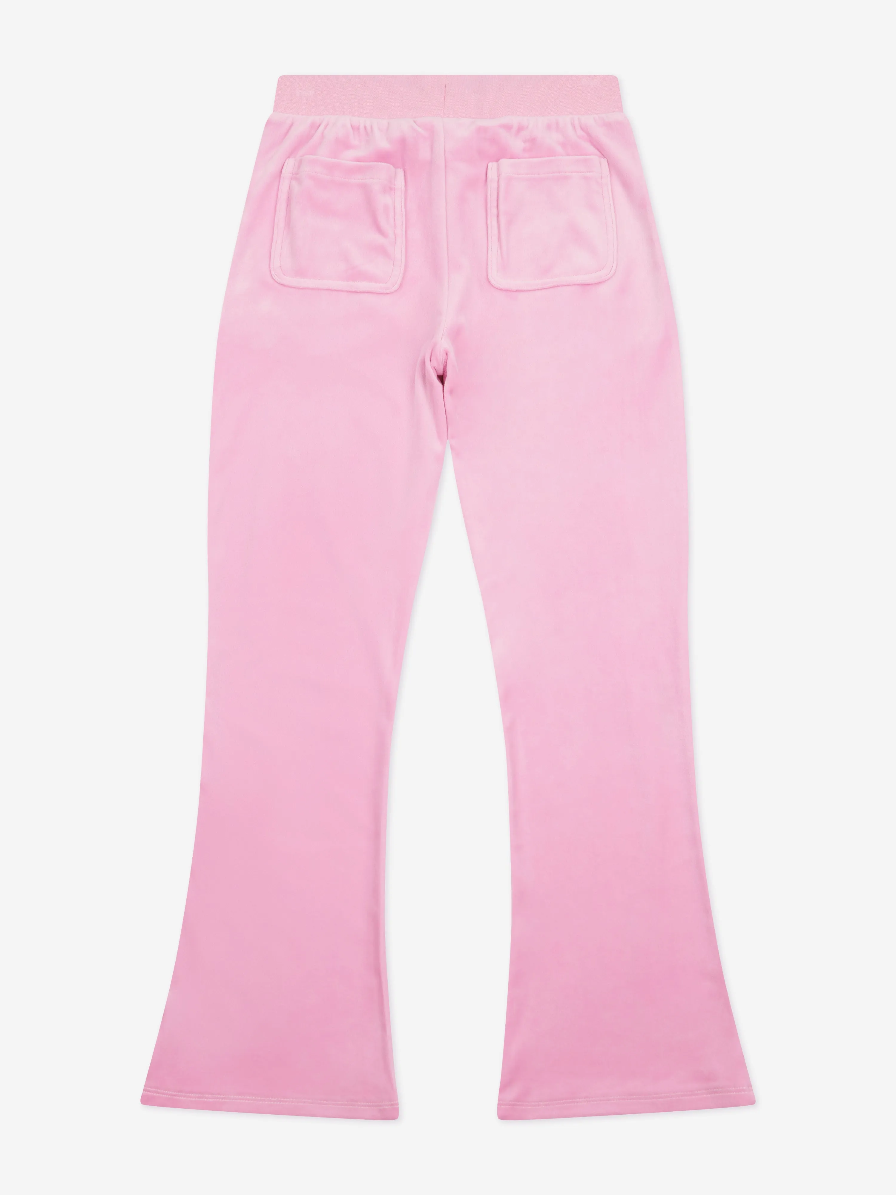 Juicy Couture Girls Diamante Logo Bootcut Joggers in Pink